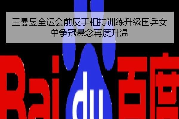王曼昱全运会前反手相持训练升级国乒女单争冠悬念再度升温